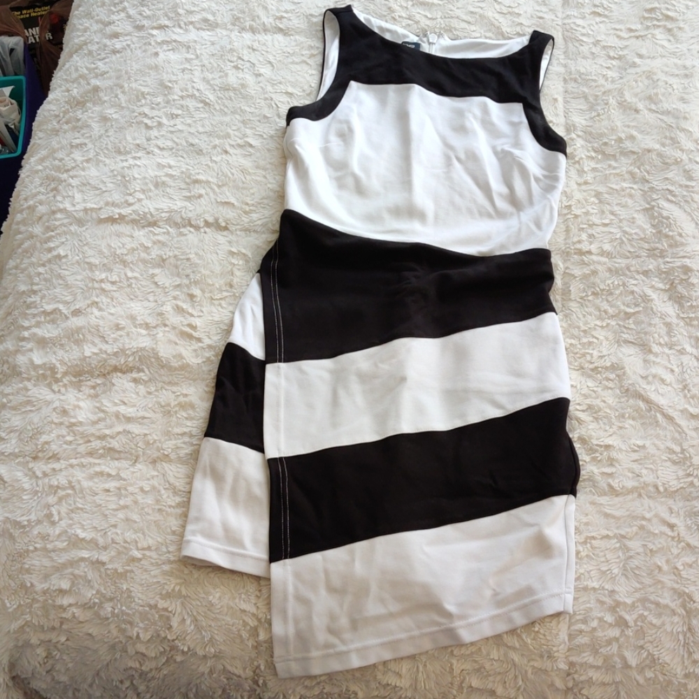 Black and white Bebe dress